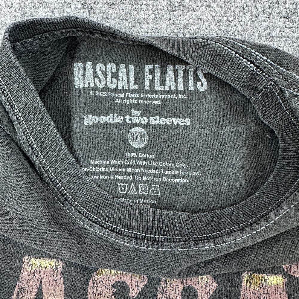 Rascal Flatts Band T Shirt Gray Distressed Graphic Tee Country Music S/M - Picture 4 of 5